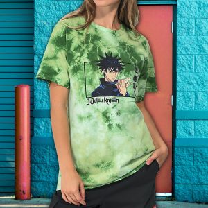 Jujutsu Kaisen Megumi Fushiguro All Over Printed 3D T-Shirt - 3D T-Shirt - Green
