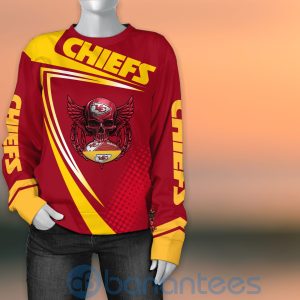 Kansas City Chiefs NFL Skull American Football Sporty Design 3D All Over Printed Shirt Product Photo
