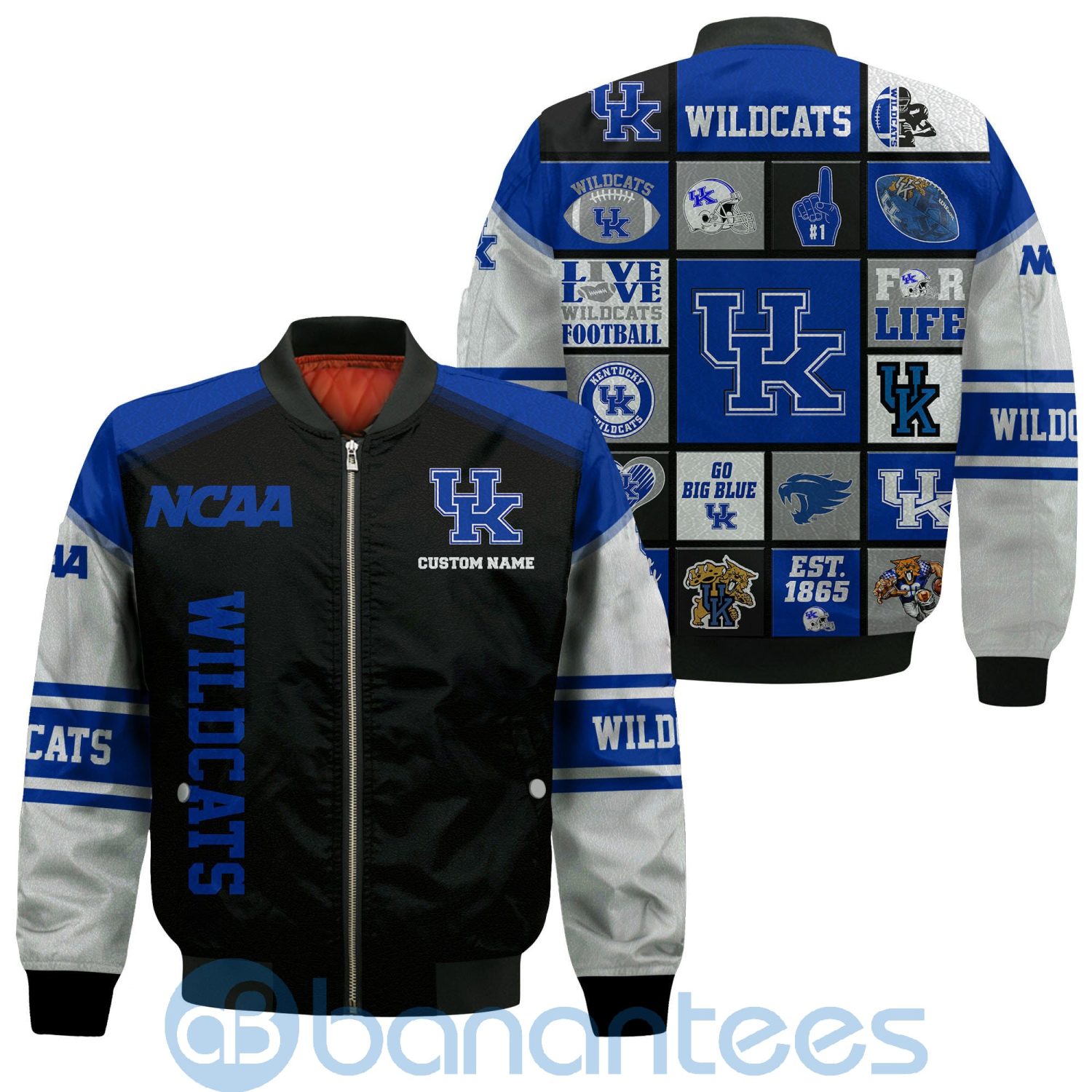 Kentucky Wildcats Custom Name Bomber Jacket