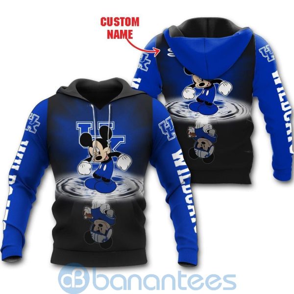 Kentucky Wildcats Disney Mickey Mouse In Water Custom Name 3D All Over Printed Shirt Product Photo