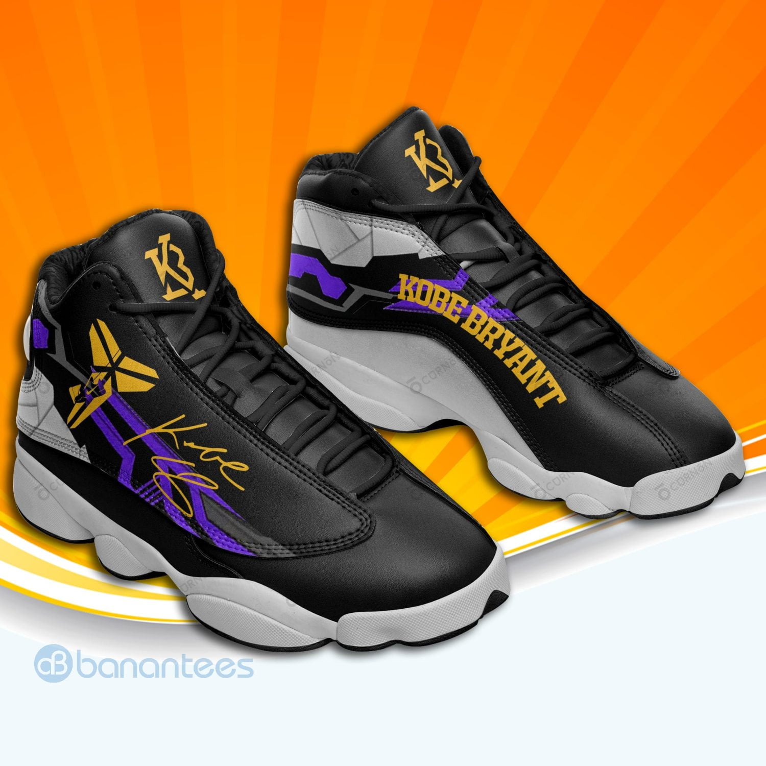 Kobe Bryant Signature Black Air Jordan 13 Sneakers Product photo 2