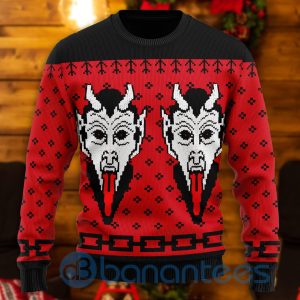 Krampus The Christmas Deil Halloween All Over Printed Ugly Christmas Sweater Product Photo