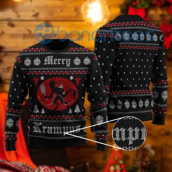 Krampus Ugly Christmas All Over Printed Ugly Christmas Sweater Product Photo