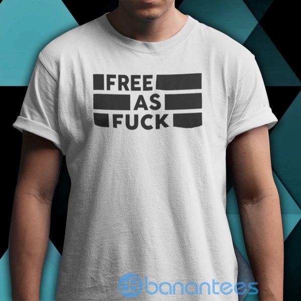 Kyle Rittenhouse Free As Fuck White T Shirt Product Photo