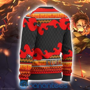 Kyojuro Rengoku Anime Ugly Christmas Sweater Demon Slayer Chibi All Over Printed Shirt Product Photo
