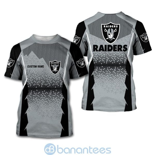 Las Vegas Raiders NFL Football Team Custom Name 3D All Over Printed Shirt For Fans Product Photo