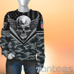 Las Vegas Raiders Skull Wings 3D All Over Printed Shirt Product Photo