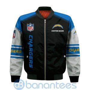 Los Angeles Chargers Custom Name Bomber Jacket Product Photo