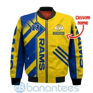 Los Angeles Rams 2X Super Bowl LVI Champions Custom Name Bomber Jacket Jacket Gifts For Fans Product Photo