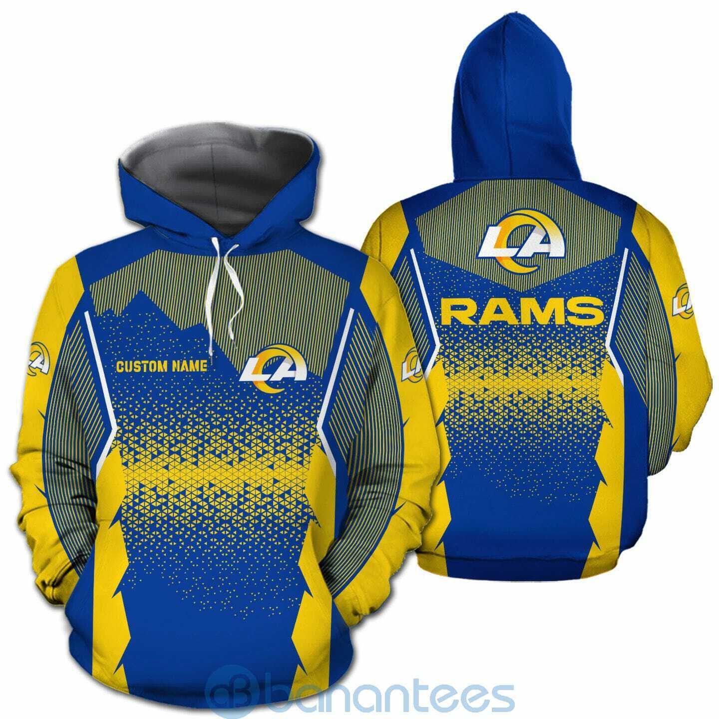 Los Angeles Rams NFL Football Team Custom Name 3D All Over Printed Shirt For Fans