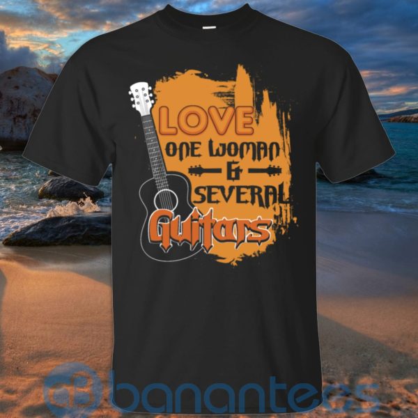 Love One Woman Several Guitar T Shirt Hoodie Sweatshirt Product Photo