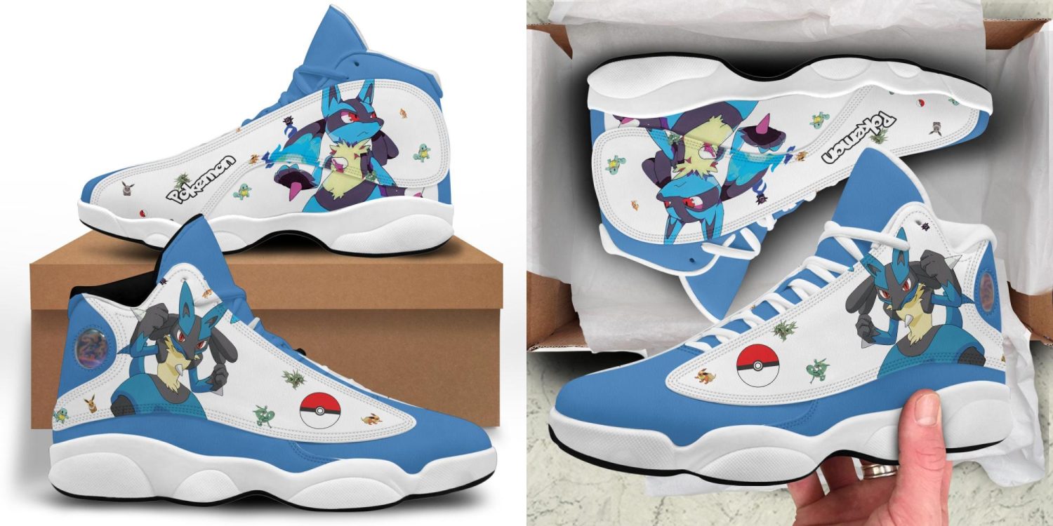 Lucario Custom Pokemon Anime AJD 13 Sneaker | Review