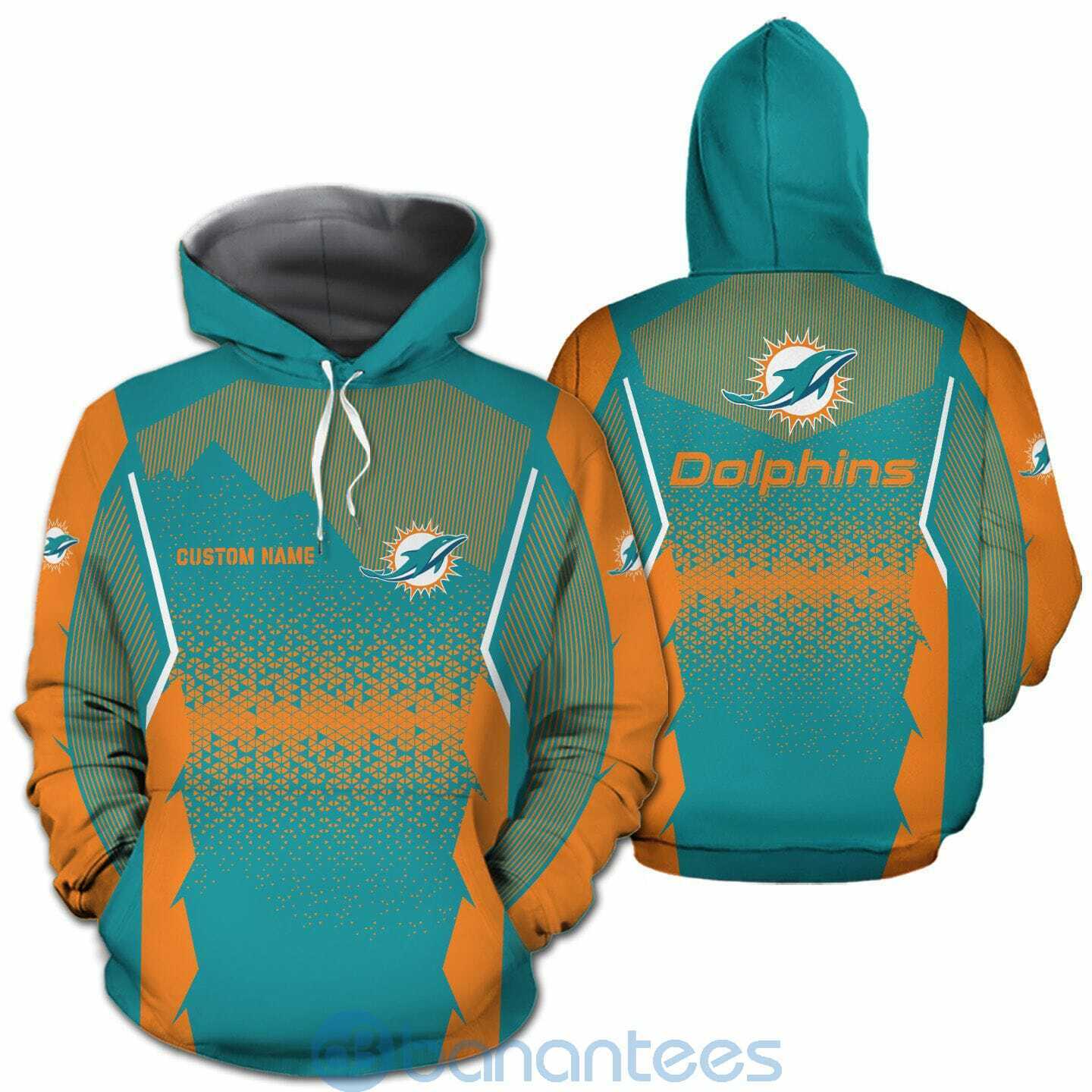 Miami Dolphins NFL Football Team Custom Name 3D All Over Printed Shirt For Fans