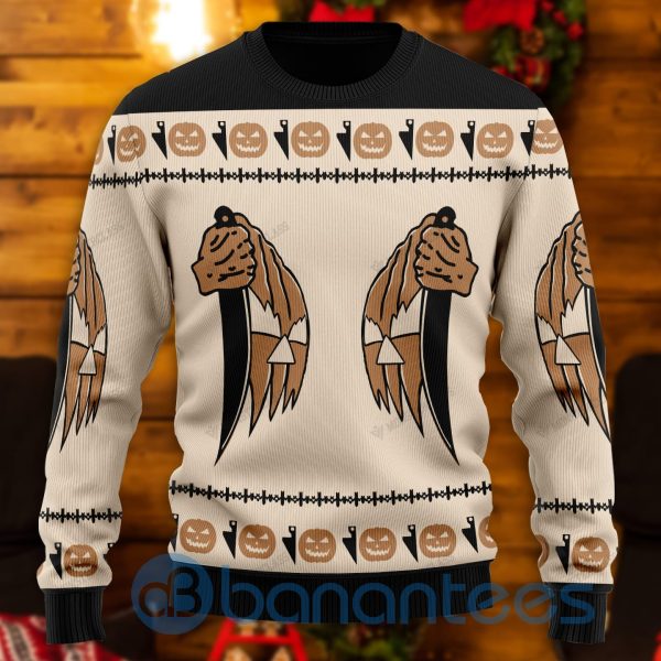 Michael Myers Halloween All Over Printed Ugly Christmas Sweater Product Photo