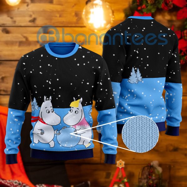 Moomins Friend All Over Printed Ugly Christmas Sweater Product Photo