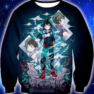My Hero Academia Chasing The Dreams Of Hero Izuki Midoriya All Over Printed 3D Shirt - 3D Sweatshirt - Black