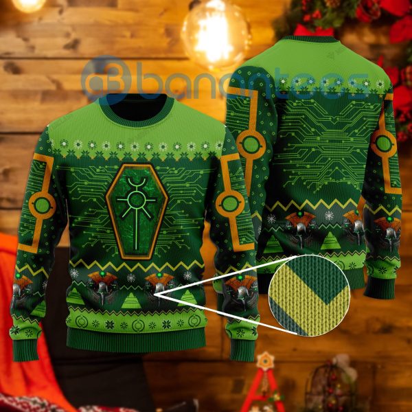 Nefarious Necron Christmas All Over Printed Ugly Christmas Sweater Product Photo