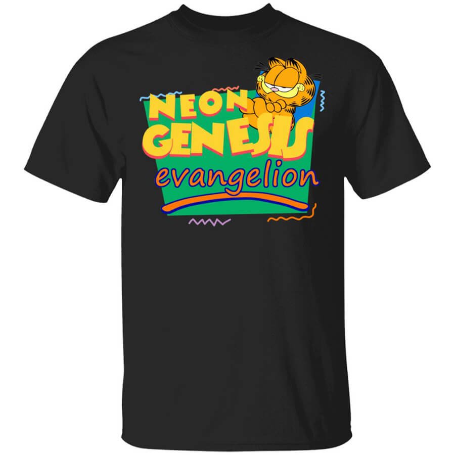 Neon Genesis Evangelion Garfield Meets Monsters T-Shirt long Sleeves Hoodie