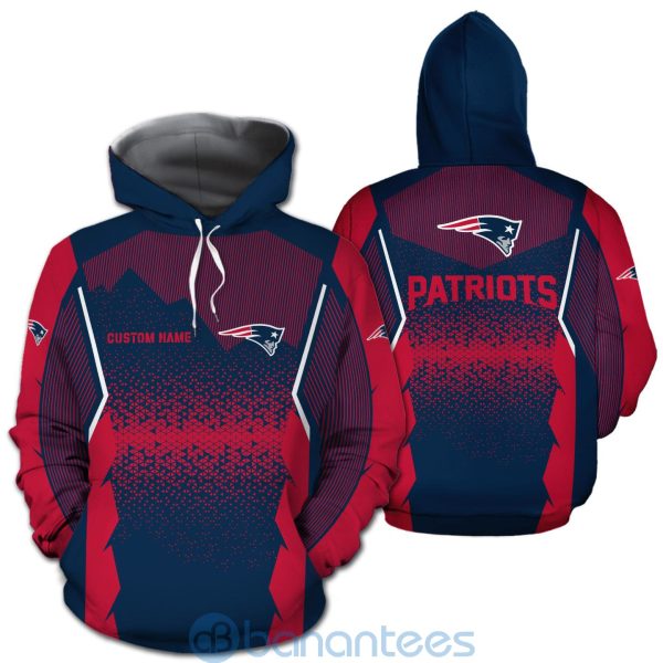New England Patriots NFL Football Team Custom Name 3D All Over Printed Shirt For Fans Product Photo