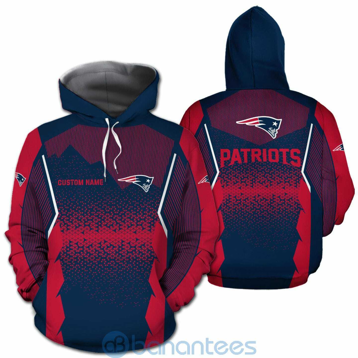 New England Patriots NFL Football Team Custom Name 3D All Over Printed Shirt For Fans