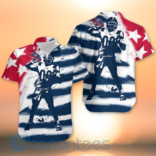 New England Patriots NFL Team Water Color 3D All Over Printed Shirt Product Photo