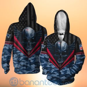 New England Patriots Skull Wings 3D All Over Printed Shirt Product Photo