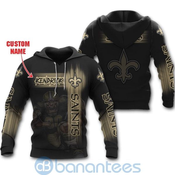 New Orleans Saints Mascot Custom Name 3D All Over Printed Shirt Product Photo