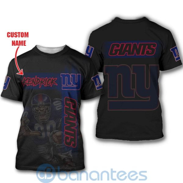 New York Giants Mascot Custom Name 3D All Over Printed Shirt Product Photo