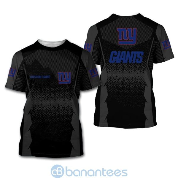 New York Giants NFL Football Team Custom Name 3D All Over Printed Shirt Product Photo