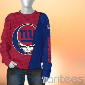 New York Giants NFL Team Logo Grateful Dead Design 3D All Over Printed Shirt Product Photo