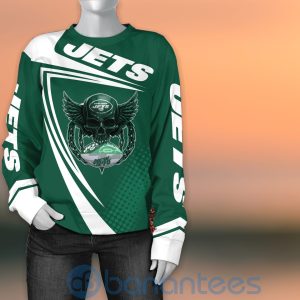 New York Jets NFL Skull American Football Sporty Design 3D All Over Printed Shirt Product Photo