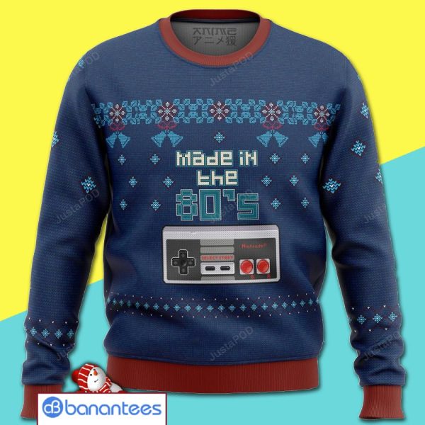 Nintendo Made In The 80s Premium Full Print Ugly Christmas Sweater Product Photo