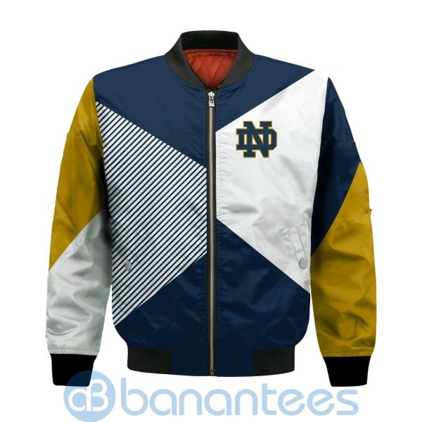 Notre Dame Fighting Irish Damn Right I Am Fighting Irish Fan Now And Forever Bomber Jacket Product Photo