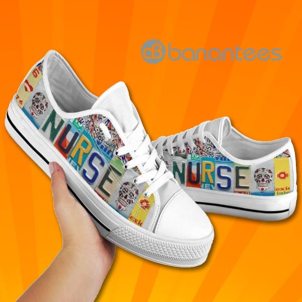 Nurse Lovely Design Graphic Low Top Canvas Shoes Product Photo
