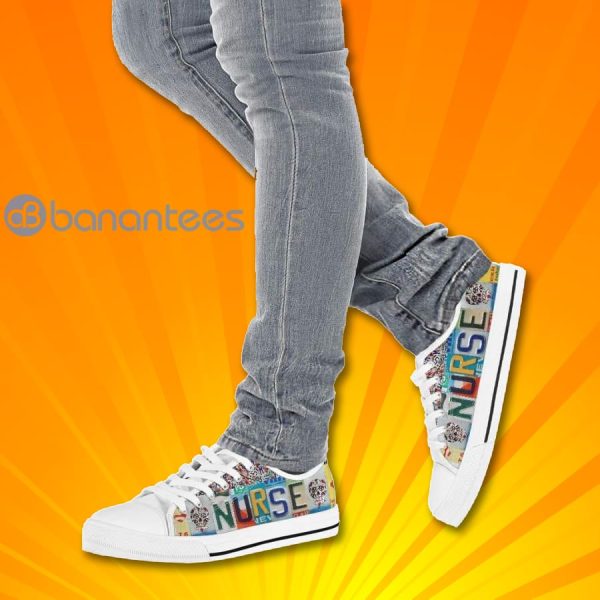 Nurse Lovely Design Graphic Low Top Canvas Shoes Product Photo