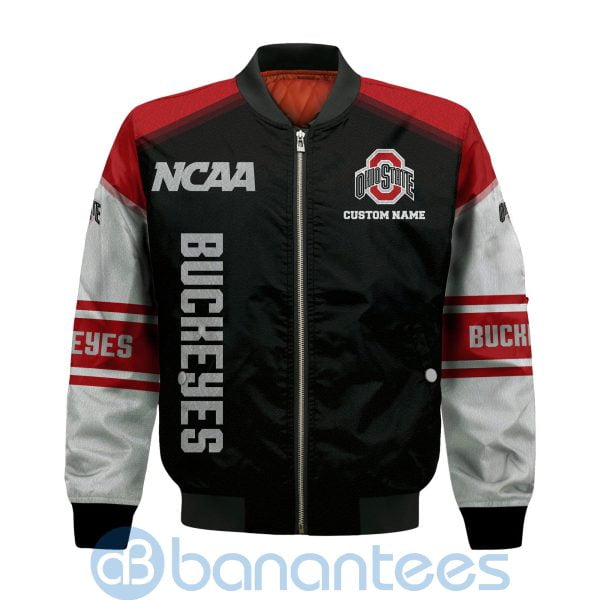Ohio State Buckeyes Custom Name Bomber Jacket Product Photo