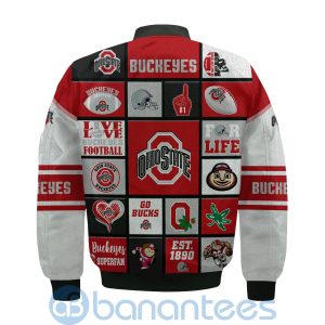 Ohio State Buckeyes Custom Name Bomber Jacket Product Photo