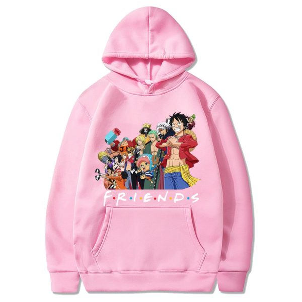 One Piece Luffy And Friend Anime Lover Hoodie Product Photo