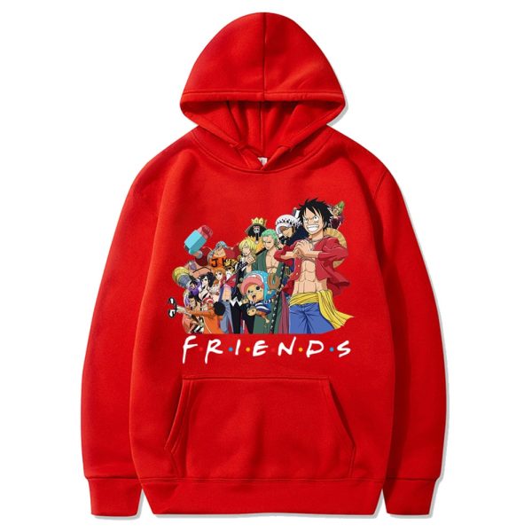 One Piece Luffy And Friend Anime Lover Hoodie Product Photo