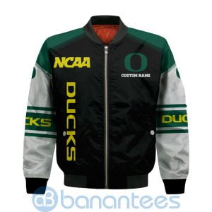 Oregon Ducks Custom Name Bomber Jacket Product Photo