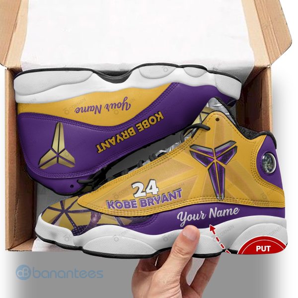 Personalized Los Angeles Lakers Kobe Bryant Air Jordan Sneakers Product Photo