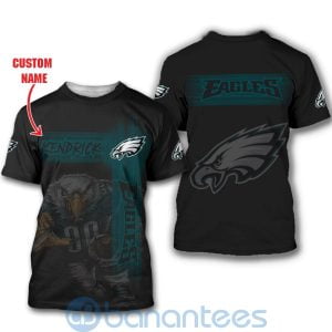 Philadelphia Eagles Mascot Custom Name 3D All Over Printed Shirt Product Photo