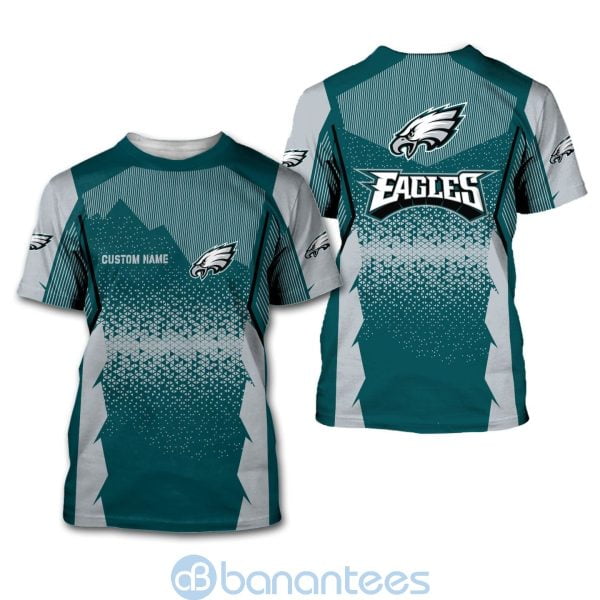Philadelphia Eagles NFL Football Team Custom Name 3D All Over Printed Shirt For Fans Product Photo