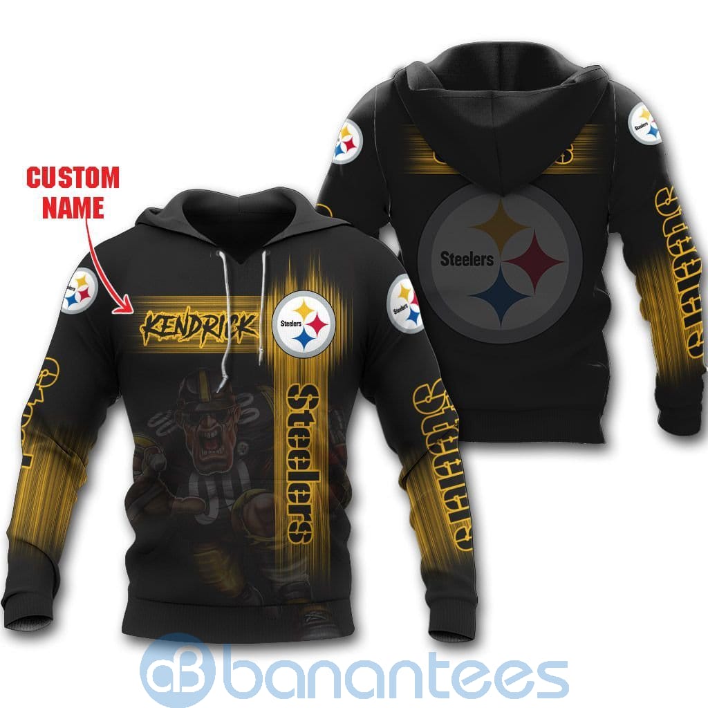 Pittsburgh Steelers Mascot Custom Name 3D All Over Printed Shirt