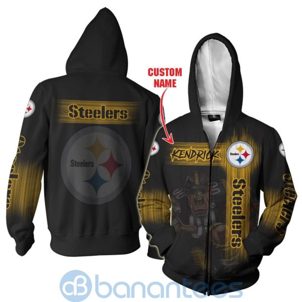 Pittsburgh Steelers Mascot Custom Name 3D All Over Printed Shirt Product Photo