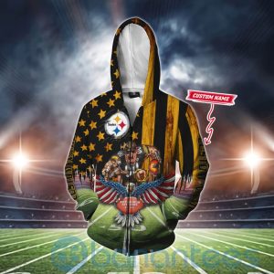 Pittsburgh Steelers Mascot Eagle Custom Name 3D All Over Printed Shirt Product Photo