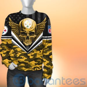 Pittsburgh Steelers Skull Wings 3D All Over Printed Shirt Product Photo