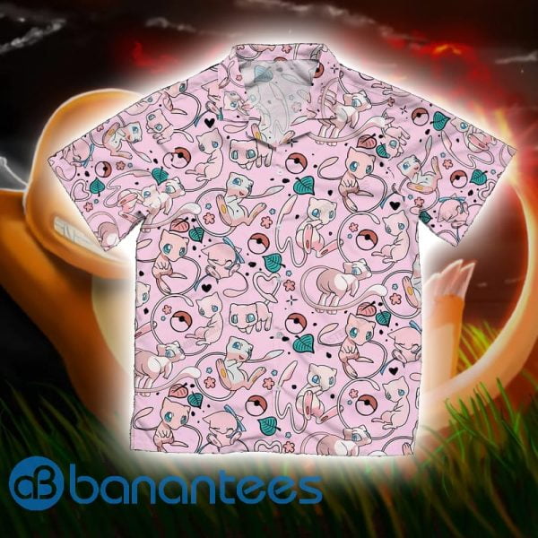 Pokemon Mew Short Sleeves Hawaiian Shirt Summer Shirt Product Photo
