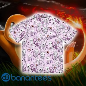 Pokemon Mewtwo Short Sleeves Hawaiian Shirt Summer Shirt Product Photo