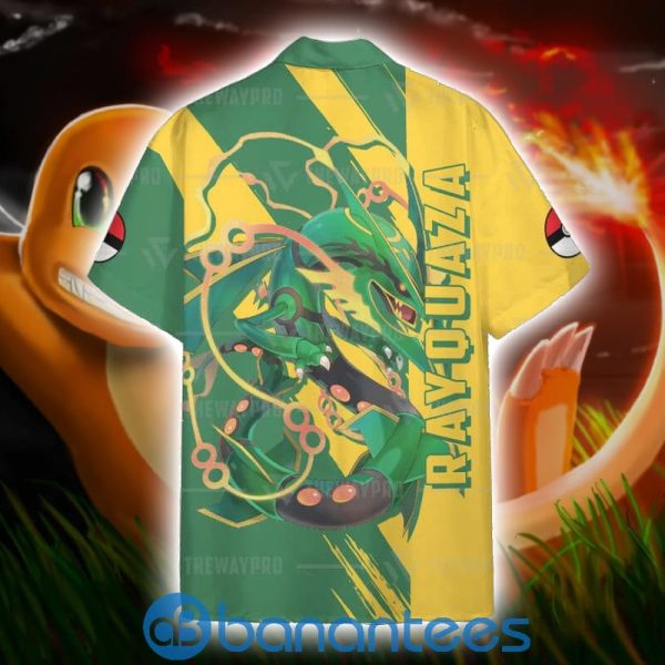 Pokemon Rayquaza Short Sleeves Hawaiian Shirt Summer Shirt Product Photo